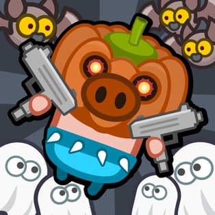 Bacon Survivor Halloween gameplay screenshot
